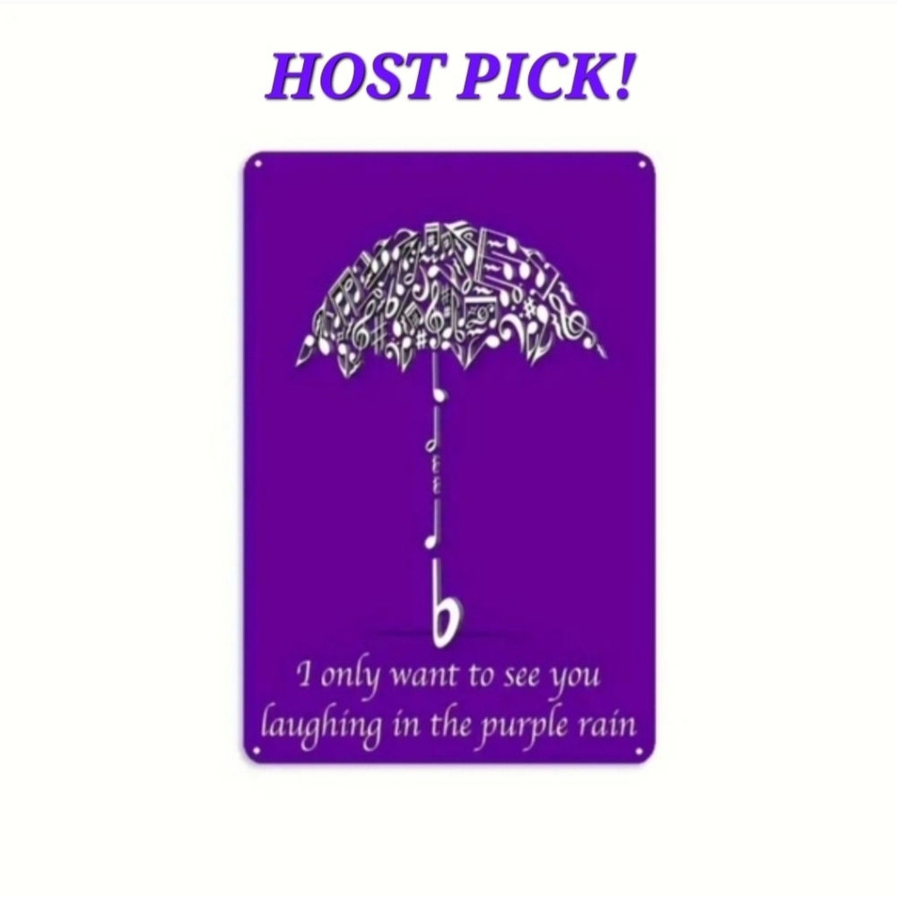 HP 🥳 Boutique Prince Metal Sign 💜